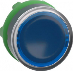 Blue flush illuminated pushbutton head &Oslash;22 spring return for integral LED. range of product: Harmony XB5 - device short name: ZB5 - product compatibility: integral LED - mounting diameter: 22 mm - operator additional information: with plain lens. ZB5 ...