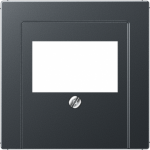 Centre plate 2xAudio/USB/UMA, A500, anthracite A569BFPLTANM | 4011377129320