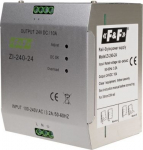 Stabilised power supplier - pulse, voltage input  90-264V AC/120-370V DC, voltage output 24V DC, P=240W ZI-240-24 | 5908312595113