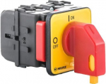 Panel mounted switch PCE MERZ ML032.4-TB/RG3 32A 0-1 4P 1 padlock IP55 red/yellow ML032.4-TB/RG3 | 5902082026266
