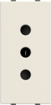 Color: White.   Rated voltage: 250 Vac.   Rated current: 10A.   Type L: 2P + E / P11.   Shuttered for child safety.   Screw terminals.   Size: 1 module. 2CLA213310N1101 | 8427238229492