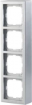 Surf. Mount. frame 4-gang Aluminium - Impressivo 2TKA000416G1 | 6418677331121
