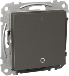 Switch, Exxact, 2-pole 1-way, 16AX, 250V, anthracite WDE003207 | 3606480426483