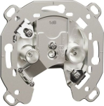 TV/R socket, Exxact, mechanism with fixing frame, male IEC, grey metallic WDE008370 | 3606481063038