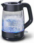 TEFAL Kettle | KO2G08E0 | 2000 W | Electric | 1.7 L | Heat-resistant glass | 360&deg; rotational base | Black/Transparent KO2G08E0 | 3045387210120