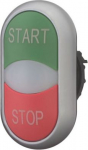 M22-DDL-GR-GB1/GB0 Double actuator pushbutton red/green "START/STOP" RMQ-Titan 216702 | 4015082167028