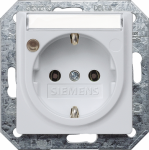 DELTA i-system aluminum-metallic SCHUKO socket outlet 10/16 A 250 V With screwless Connection terminals Status indicator, Labeling field cover plate 55 x 55 mm DELTA switches and socket outlets &ndash; design and quality to perfection from Siemens. Due to  ...