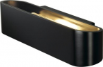 OSSA R7s 300 LED wall light, oval, matt black, R7s 118mm, max. 120W, up/down 151410 | 4024163142205