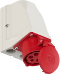 Wall mounted socket 5x16A (3P+N+PE) 6h IP44, red 915-6 | 9003399088599