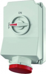 63A5P 6H400V wall mounted receptacle DUO IP 44  with frame terminal and X-CONTACT 5959A | 4015394030683