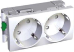 2 set socket outlet 45x45, white, Altira ALB45252 | 3606480023446