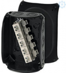 Junction box KF 1616 B 210x155x92mm IP66/67 black with 5x16mm&sup2; terminal 62000068 | 4012591121961