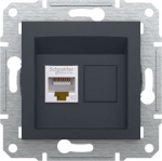 Data socket,1xRJ45 Cat.5e, STP, without frame, Anthracite, Asfora EPH5000171 | 3606480729751