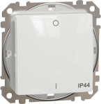 Switch, 2-pole, 10AX, IP44, white, Sedna Design SDD211102 | 3606481481856