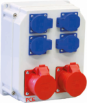 Distribution box 2x16/5 4GS SCHWAZ bez mod. IP54 90EKO005E | 5902082043331