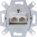 Data socket insert 2&times;RJ45 Cat.6A, shielded EPUAE8-8UPOK6 | 4011377987746