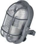 Bulkhead OVAL 1x45W E27 IP44 grey 102011 | 5905963102011