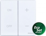 EcoSet BLE Wall Switch, 2 buttons, white IP40 911401562843 | 8720169732902