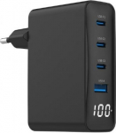 CHARGER USB 100W 4PORT GAN/TA-UC-PDQC100LCD-01-BK GEMBIRD TA-UC-PDQC100LCD-01- | 8716309133869