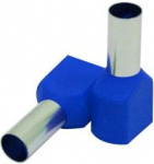 Insulated twin-end sleeve 16mm2/14mm, blue, 50 pcs TS016014BL | 4752255025388