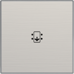 Color: Stainless Steel   Cover plate for card switch code: 8114, 8114.1, 8114.2 & 8114.5 2CLA851400A1401 | 8427238135908