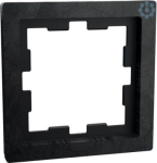 D-Life stone frame, 1-gang, slate p olished MEG4010-6547 | 4042811197957