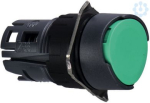 Green flush pushbutton head &Oslash;16 spring return unmarked. range of product: Harmony XB6 - device short name: ZB6 - mounting diameter: 16 mm. ZB6AA3 | 3389110775419