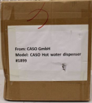 SALE OUT. Caso 01899 Hot Water Dispenser NOT ORIGINAL PACKAGING, SCRATCHED, DEMO | SALE OUT. | Caso NOT ORIGINAL PACKAGING, SCRATCHED, MISSING MANUAL 01899SO | 2000001440483