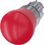 EMERGENCY STOP mushroom pushbutton, 22 mm, round, metal, shiny, red, 40 mm, positive latching, acc. to EN ISO 13850, pull-to-unlatch mechanism 3SU1050-1HA20-0AA0 | 4011209946705