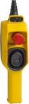 Pendant control station, Harmony XAC, plastic, yellow, 1 2 directional push button XACD21A0101 | 3389110655902