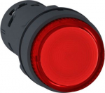 Illuminated push button, Harmony XB7, red projecting, 22mm, integral LED,  push and push to release, XB7NJ04B1 | 3606480470400