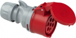 CEE connector 7x32A (6P+PE) 6h IP44/IP54 SHARK with cap red 227-6V | 9003399038433
