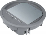 supply-unit R06 round for 6 devices for flooring 12 mm steel grey VR06127011 | 4012002245057