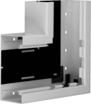 Flat angle of base profile for wall trunking BR 85x170mm of PVC in stone grey R88657030 | 4012740125185
