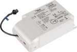 Dimmable DALI LED driver with 500mA constant current and an output of 42 watt including radio interface. The LEDs must be connected in series. 1006459 | 4024163265812