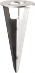Stainless steel 304 earth spike for the HELIA LED projector luminaire. Is used to easily mount the luminaire by inserting the spike into the ground. 1000736 | 4024163190282