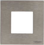 N2271 OX Single frame, stainles steel, 2 modules Zenit 2CLA227100N4001 | 8427238072845