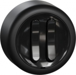 Two gang surface two-way switch, black, Renova WDE015926 | 3606489504694