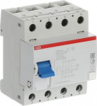 F204 AC-125/0.03 Residual current circuit breaker (RCCB) 4P 125A 30mA AC 2CSF204001R1950 | 8012542941507