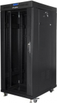 Lanberg | Rack cabinet 19" free-standing 27U/600x800 (flat pack) with glass door, LCD | FF01-6827-12BL | Black FF01-6827-12BL | 5901969430387