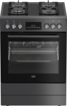 BEKO Cooker | FBM62330GADSN | Hob type Gas | Oven type Electric | Grey | Width 60 cm | Grilling | LED | Depth 60 cm | 72 L FBM62330GADSN | 8690842694011