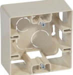 Surface mounting box Niloe - 1 gang - ivory 664898 | 3245066648989