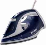 Gorenje | SIH2200BLC | Steam Iron | 2200 W | Water tank capacity 280 ml | Continuous steam 30 g/min | Steam boost performance 90 g/min | Blue/White SIH2200BLC | 3838782404696