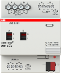 Device for switching and dimming two independent groups of luminaries with electronic ballasts (1 &ndash; 10 V control input). When combined with the light sensor LF/U 2.1 the device can be used as a 2-fold light controller for constant light control. 2CDG ...