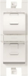 Workstation For data connection housing 2 gang White - Zenit 2CLA101670T1101 | 8427238205397