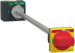 Extended rotary handle, ComPacT NSXm, red handle/yellow front, shaft length 200mm to 600mm, IP65 LV426934T | 3606481995247