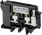 Linergy fused disc. terminal block, 16mm2 10A single-level 1x1 screw, black. range: Linergy - product name: TR - product or component type: terminal block - device short name: TRV - terminal block type: fused disconnect - mounting mode: clip-on - nom ...