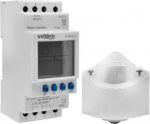 DTWR972 digital twilight switch with daily program and sensor 1-50000 Lux, IP65, 1NO, 16A, AC230V DTWR972 | 4751033953707