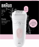 Braun Epilator | Silk-&eacute;pil 5 SE5-000 | Operating time (max) 40 min | Number of power levels 2 | Wet & Dry | White/Pink SE5-000 | 7500435225069