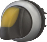M22-WLK-Y Illuminated selector switch actuator, RMQ-Titan, 3 positions, yellow 216839 | 4015082168391